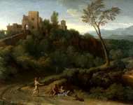 Gaspard Dughet - Imaginary Landscape with Buildings in Tivoli